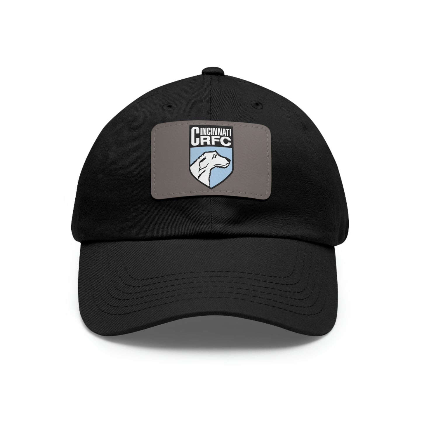 Dad Hat with Rectangle Leather Patch | CRFC Wolfhounds Blue Crest