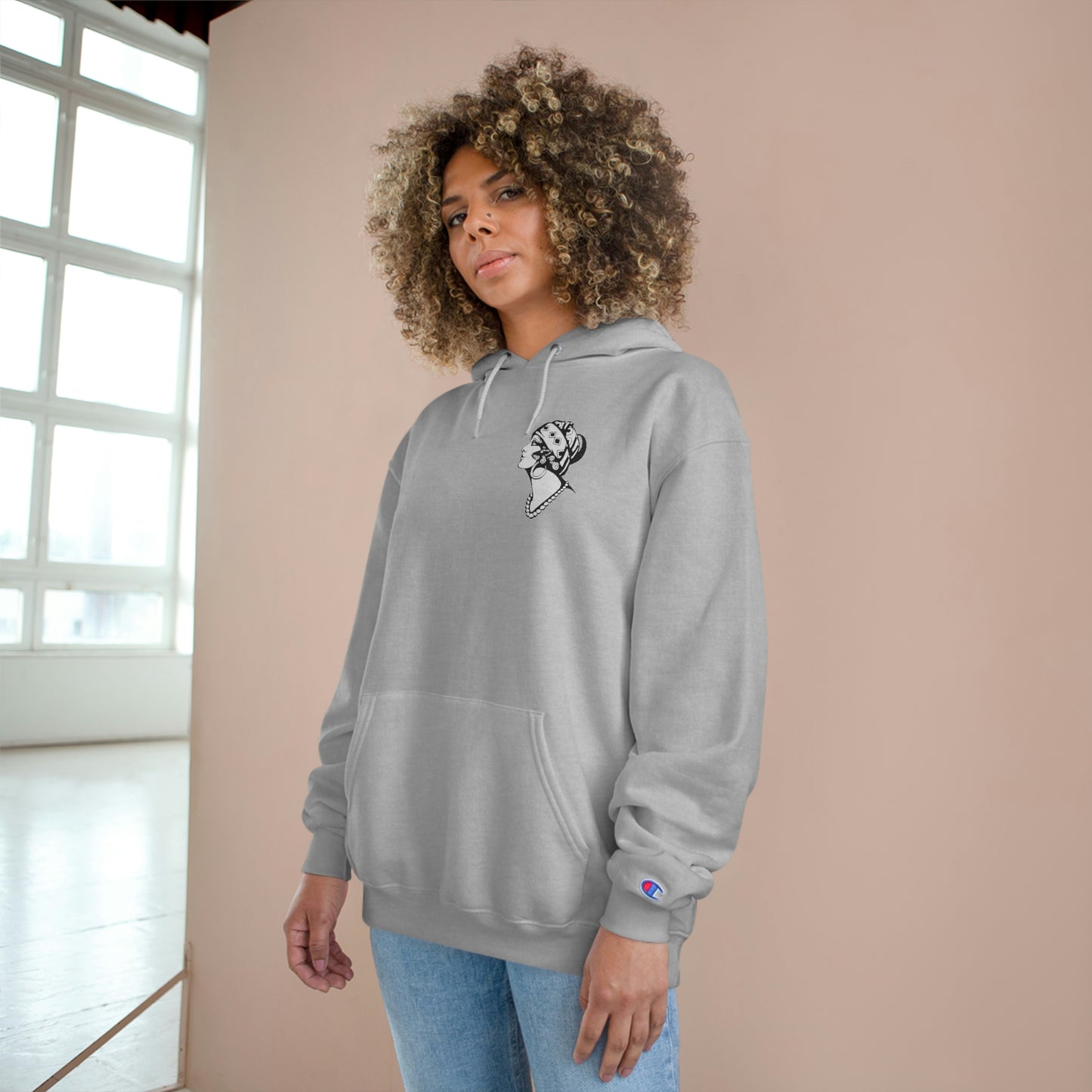 Unisex Champion Hoodie | Gypsy's Dancing Gypsy Lady (by @tylerabnertattoo)