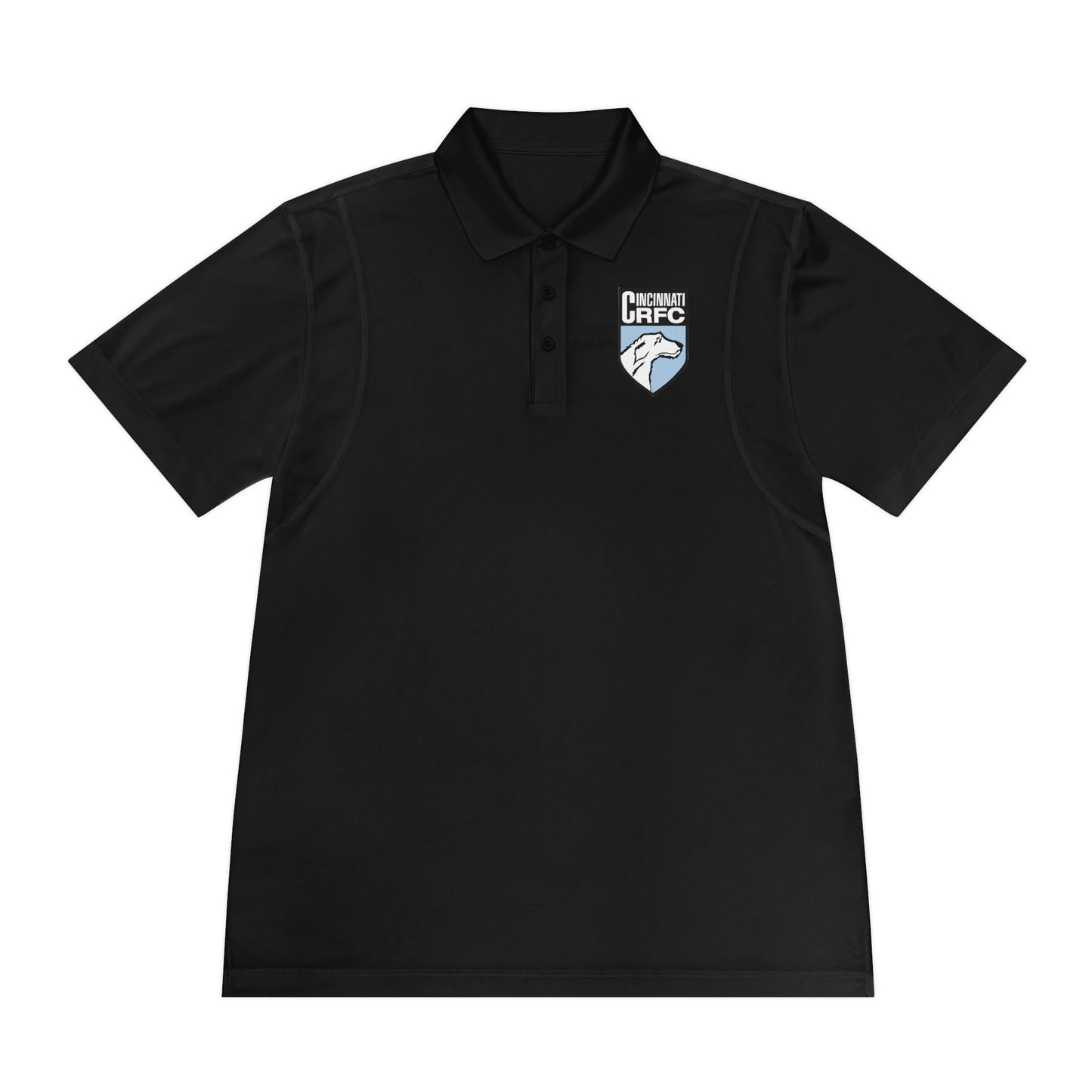 Men's Sport Polo Shirt | CRFC Wolfhounds Blue Crest