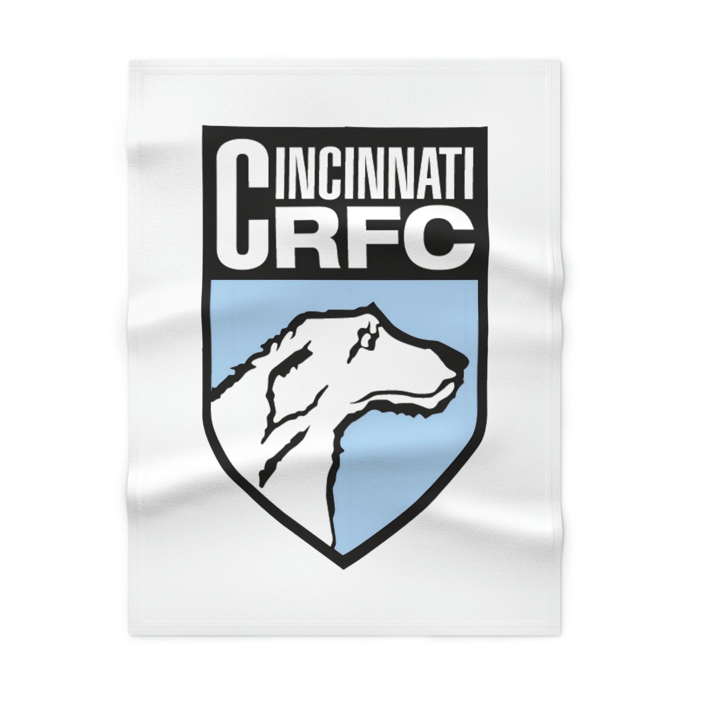 Soft Fleece Baby Blanket (30"x40") | CRFC Wolfhounds Blue Crest