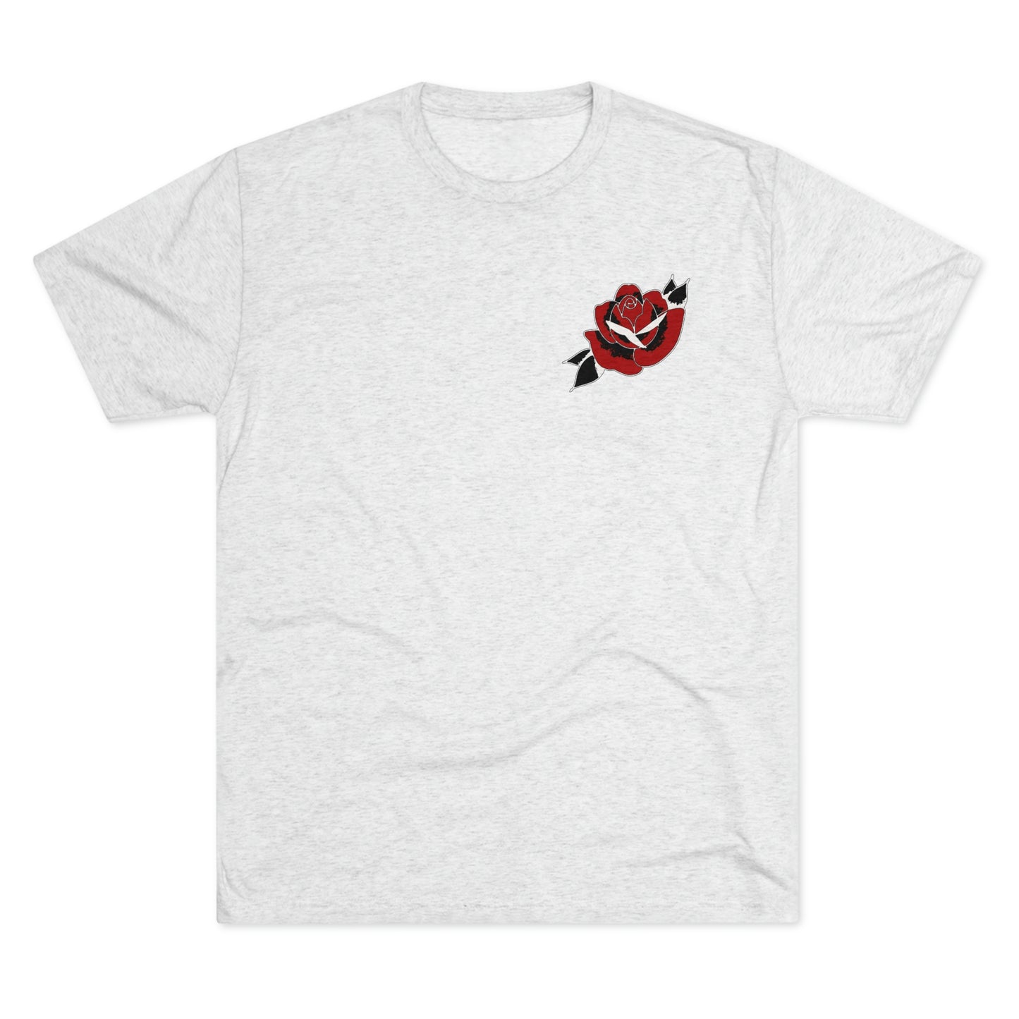 Unisex Tri-Blend Crew Tee | Gypsy's Red Rose Gypsy Lady (by @ryseart)