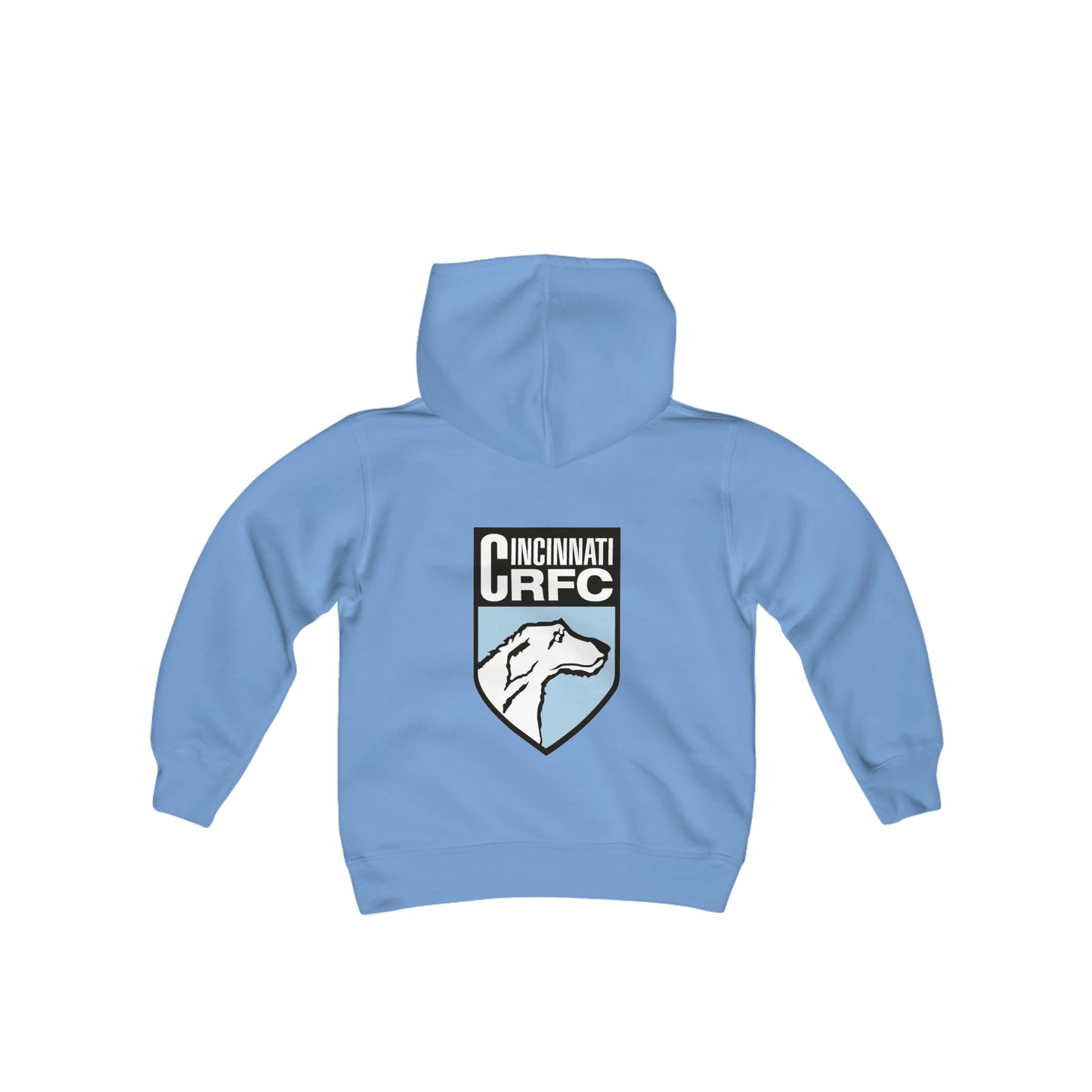 Youth Heavy Blend Hooded Sweatshirt | CRFC Wolfhounds Blue Crest
