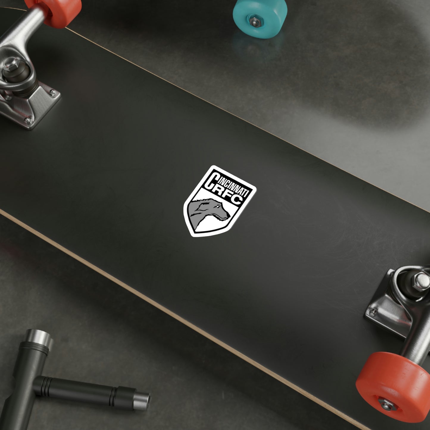 Die-Cut Sticker (2 Sizes) | CRFC Wolfhounds White Crest