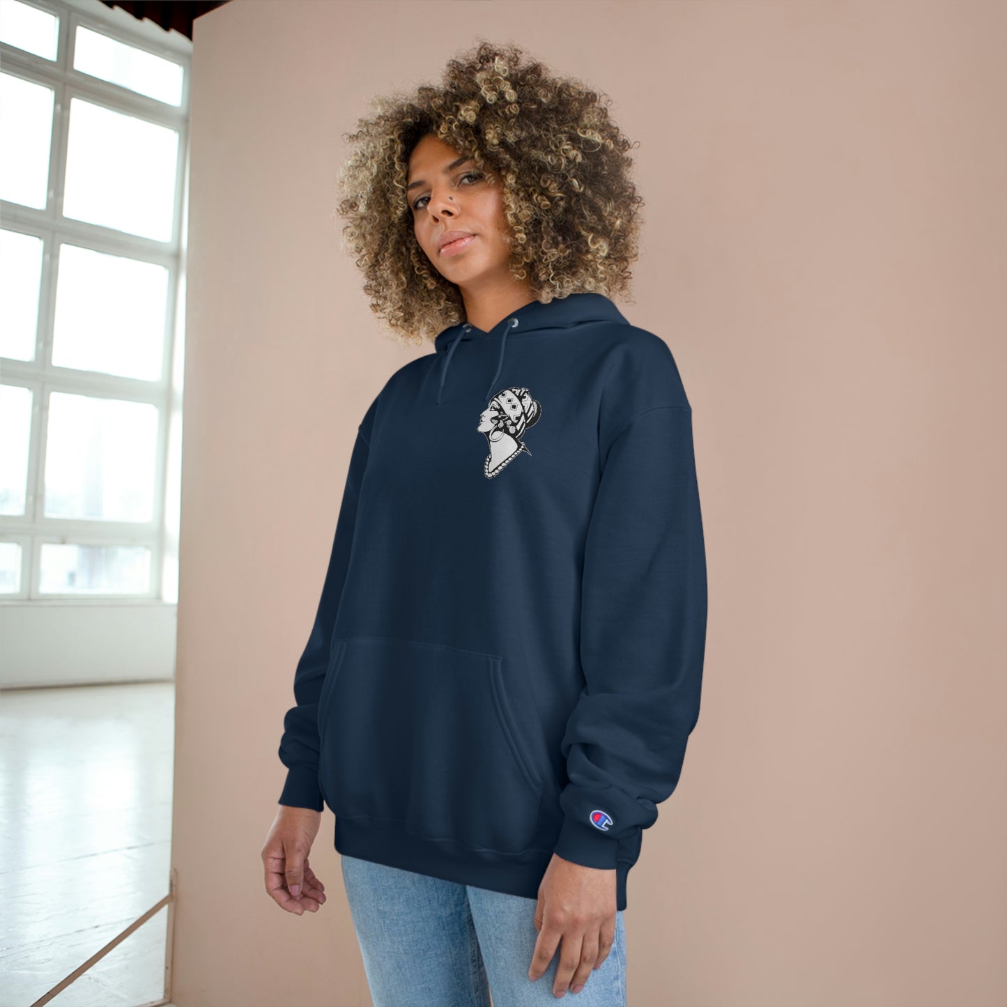 Unisex Champion Hoodie | Gypsy's Dancing Gypsy Lady (by @tylerabnertattoo)