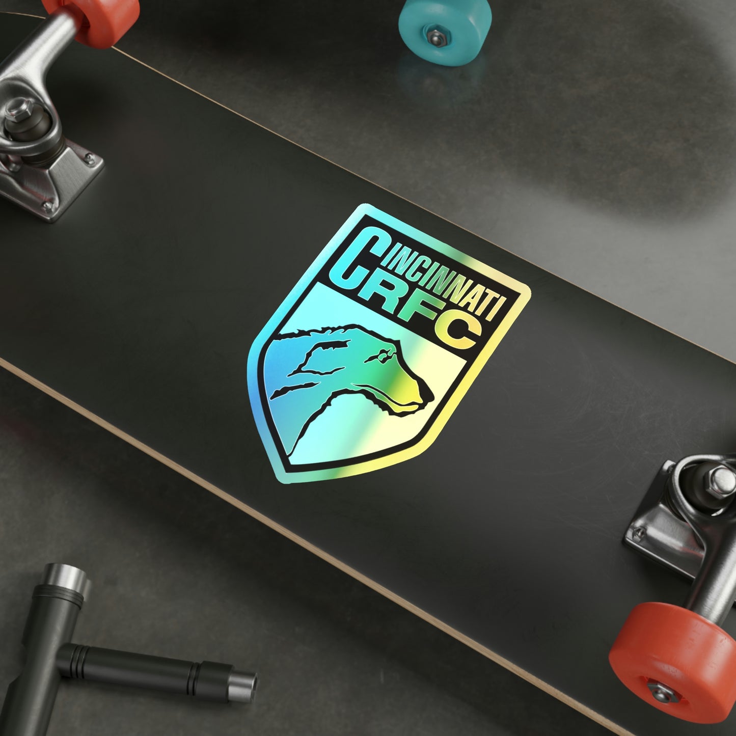 Holographic Die-cut Sticker | CRFC Wolfhounds Blue Crest