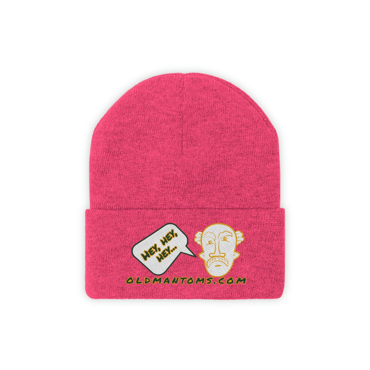 Old Man Tom's "Hey!" Knit Beanie