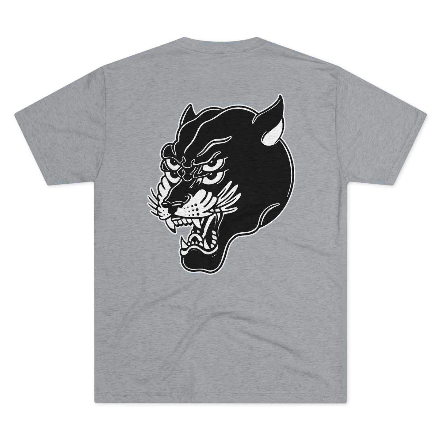 Unisex Tri-Blend Crew Tee | Mothers Tattoo Double Panther Logo by Brendan Houston (IG: @ohbhave)