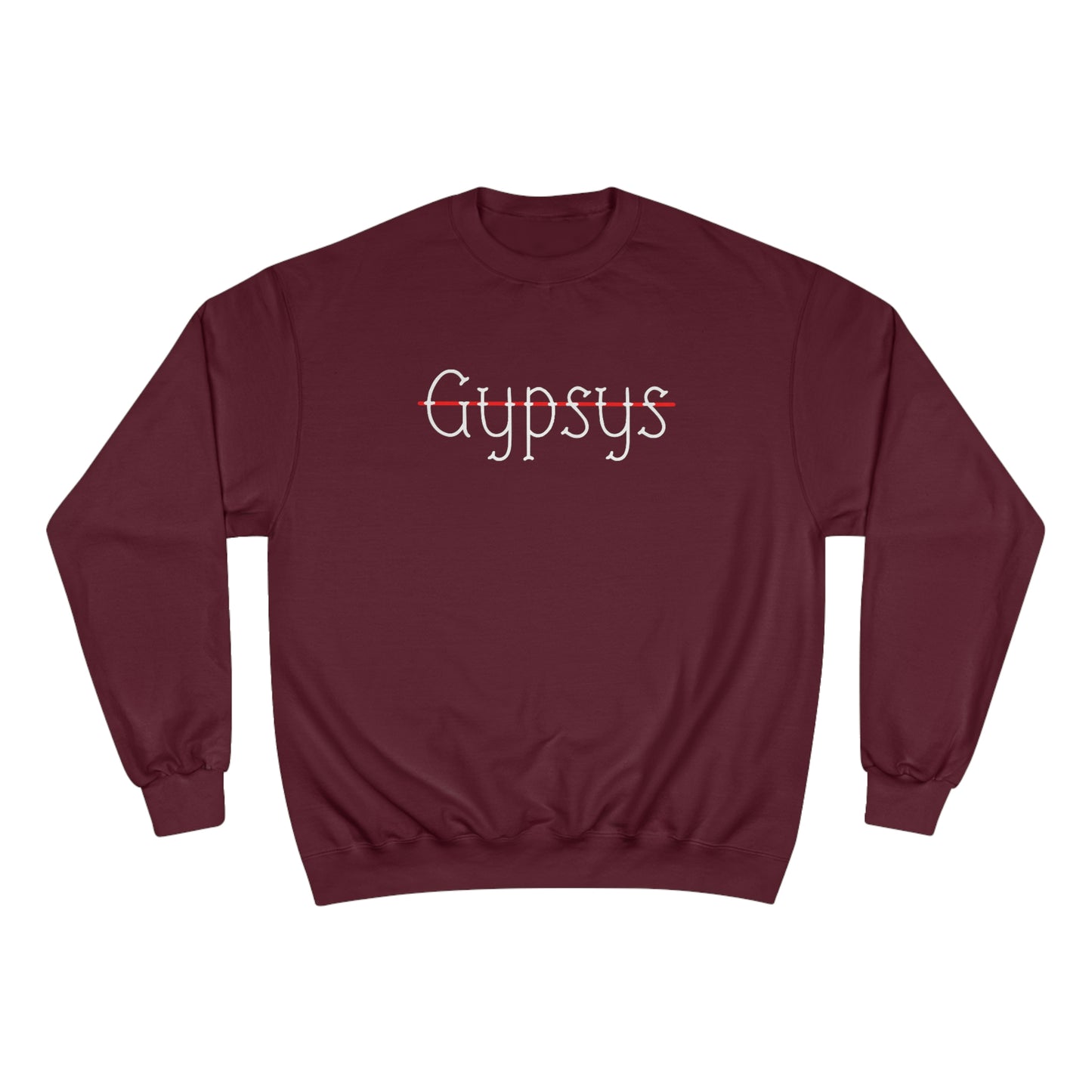 Unisex Champion Crewneck Sweatshirt | Gypsy's Red Rose Gypsy Lady (by @ryseart)