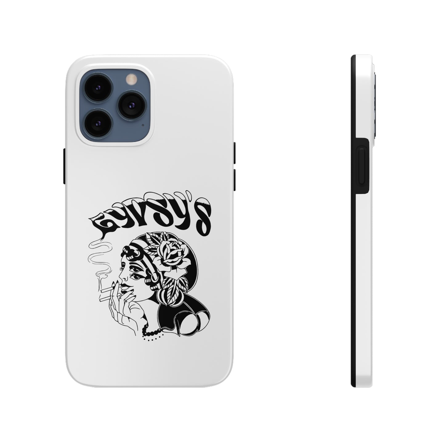 White Tough Phone Cases | Gypsy's Double Gypsy Lady (by @ohbhave)