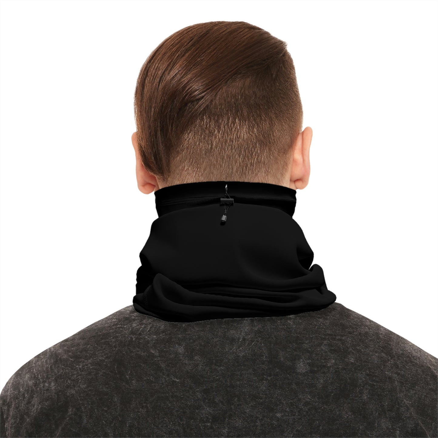 Black Gaiter With Drawstring | QCRFC Frogs Logo
