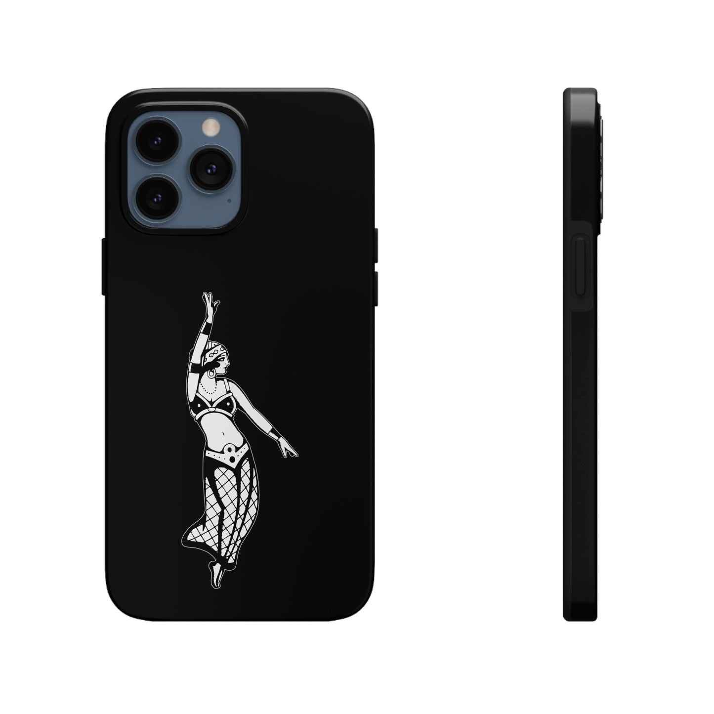 Black Tough Phone Cases | Gypsy's Dancing Gypsy Lady (by @tylerabnertattoo)