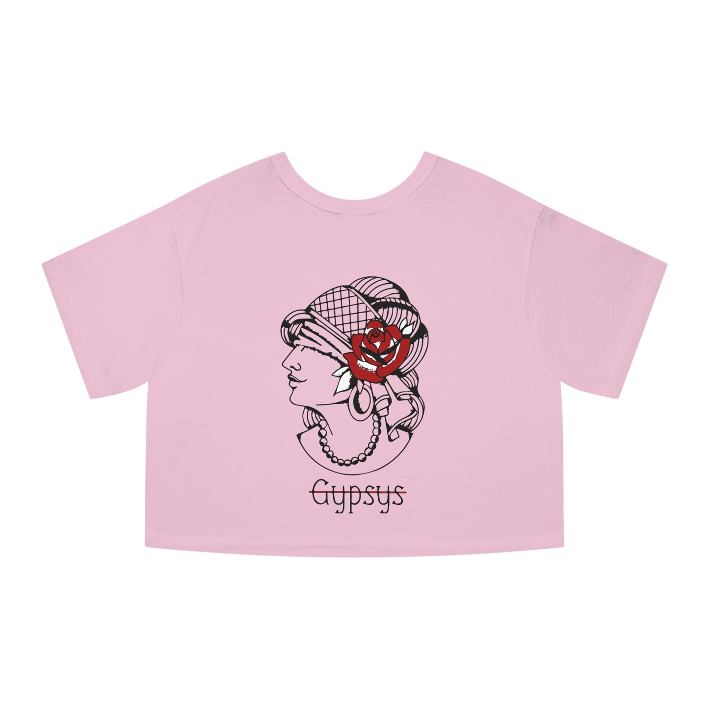 Champion Heritage Crop Top Tee | Gypsy's Red Rose Gypsy Lady (by @ryseart)