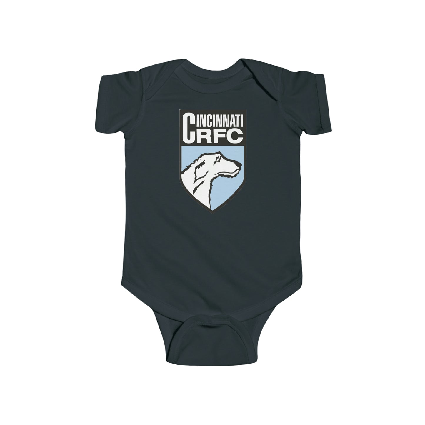 Infant Short Sleeve Onesie | CRFC Wolfhounds Blue Crest