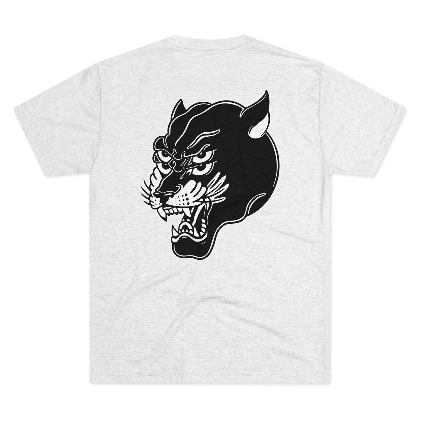 Unisex Tri-Blend Crew Tee | Mothers Tattoo Double Panther Logo by Brendan Houston (IG: @ohbhave)