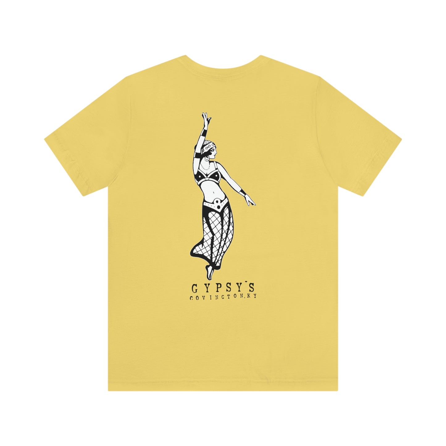 Unisex Jersey Short Sleeve Tee | Gypsy's Dancing Gypsy Lady (by @tylerabnertattoo)