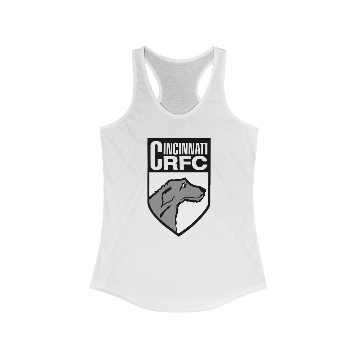Women's Racerback Tank | CRFC Wolfhounds White Crest