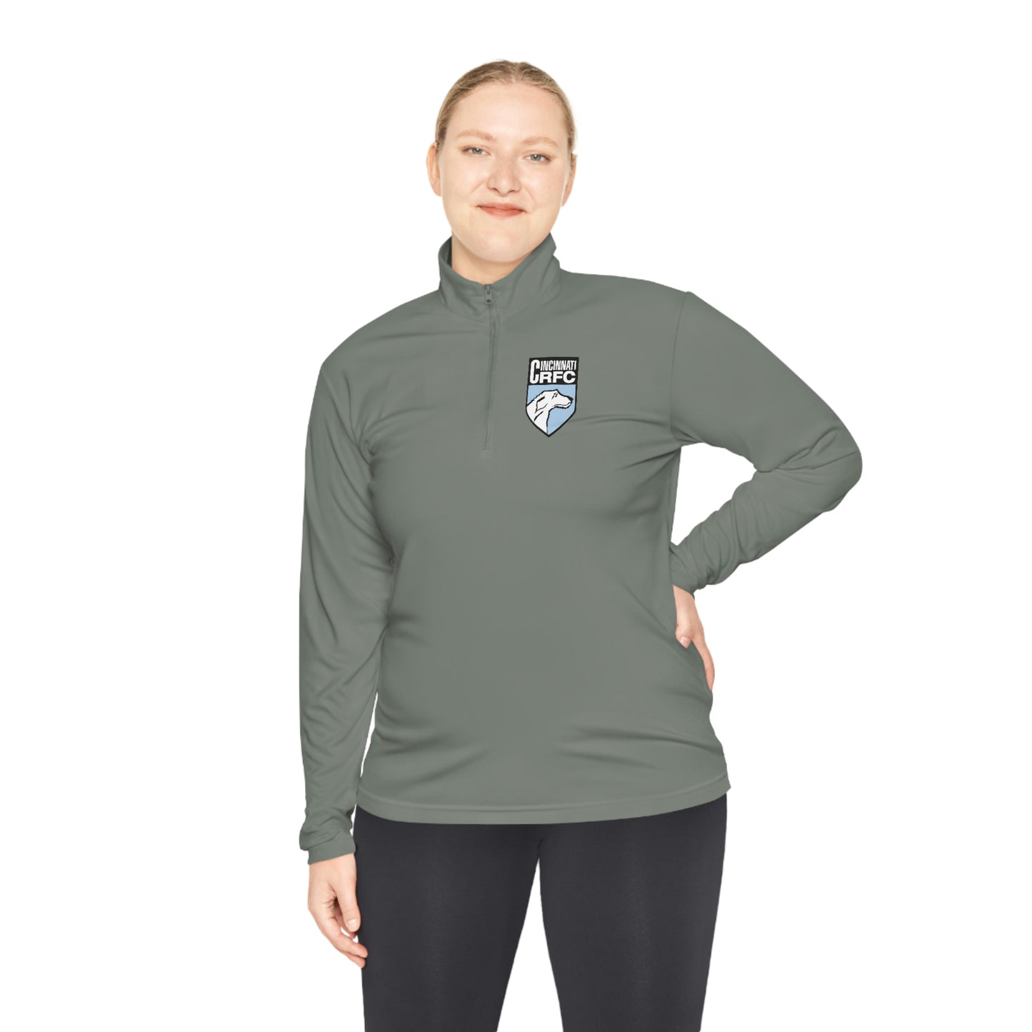 Unisex Quarter-Zip Pullover | CRFC Wolfhounds Blue Crest