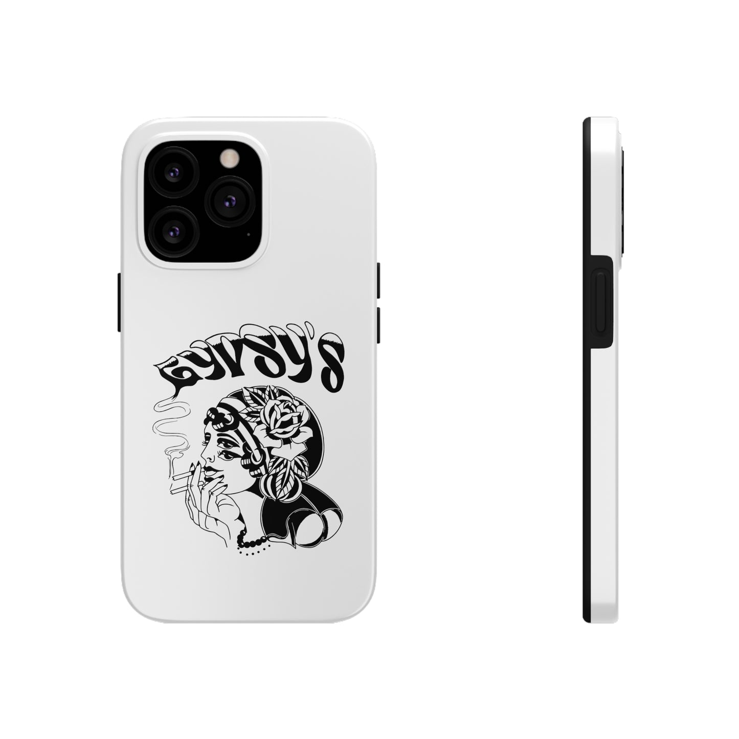 White Tough Phone Cases | Gypsy's Double Gypsy Lady (by @ohbhave)