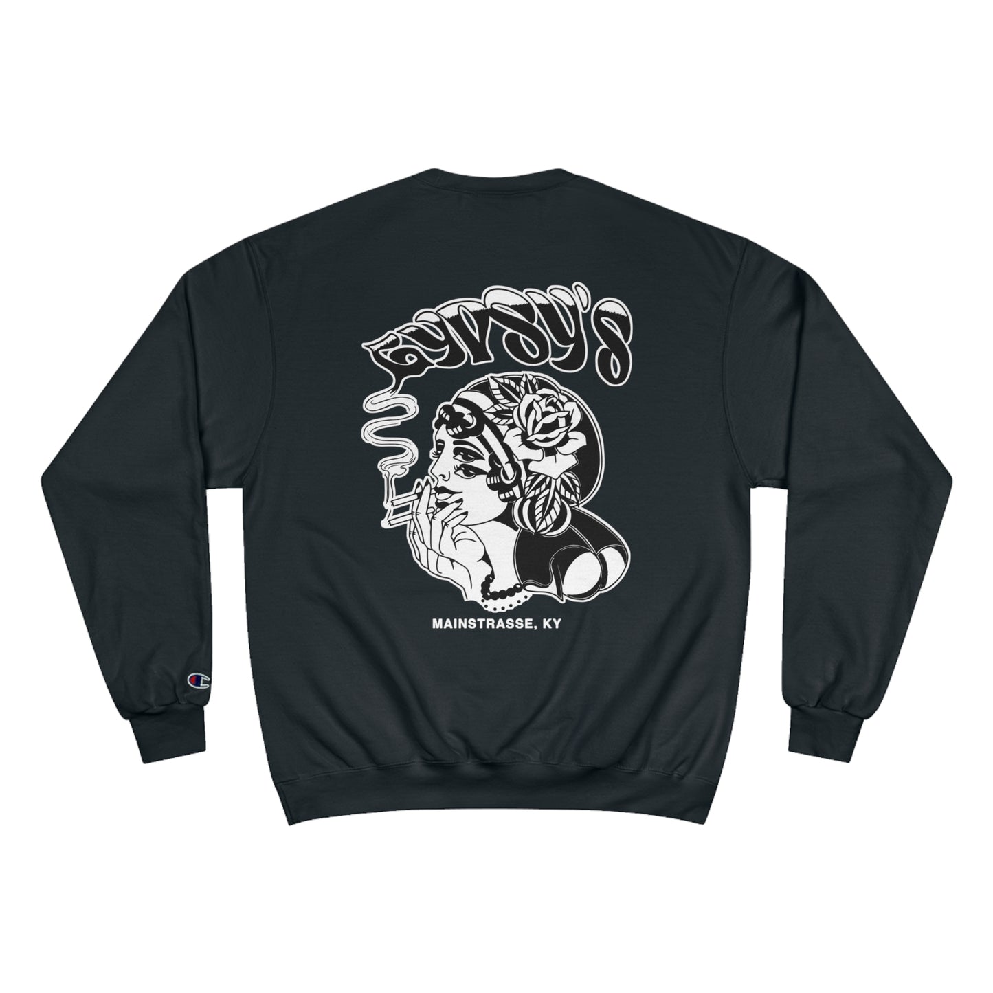 Unisex Champion Crewneck | Gypsy's Double Gypsy Lady (by @ohbhave)