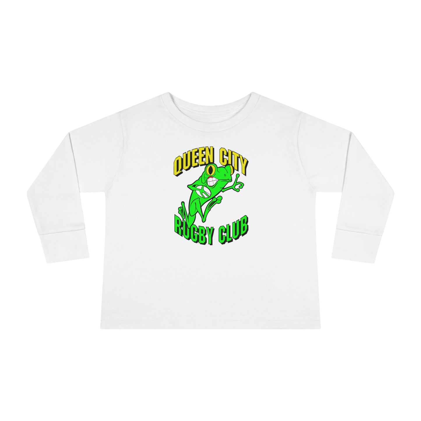 Toddler Long Sleeve Shirt | QCRFC Frogs Logo