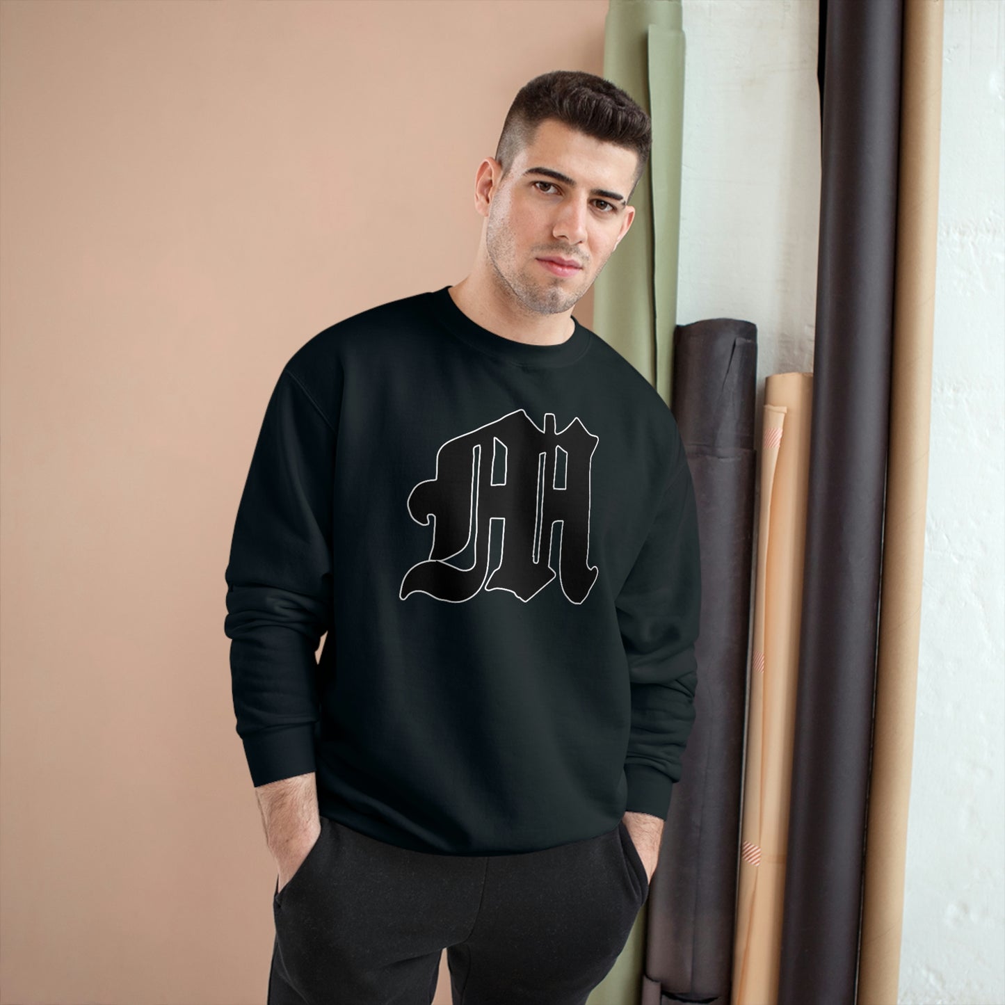 Unisex Champion Eco Crewneck Sweatshirt | Mothers Tattoo M Logo