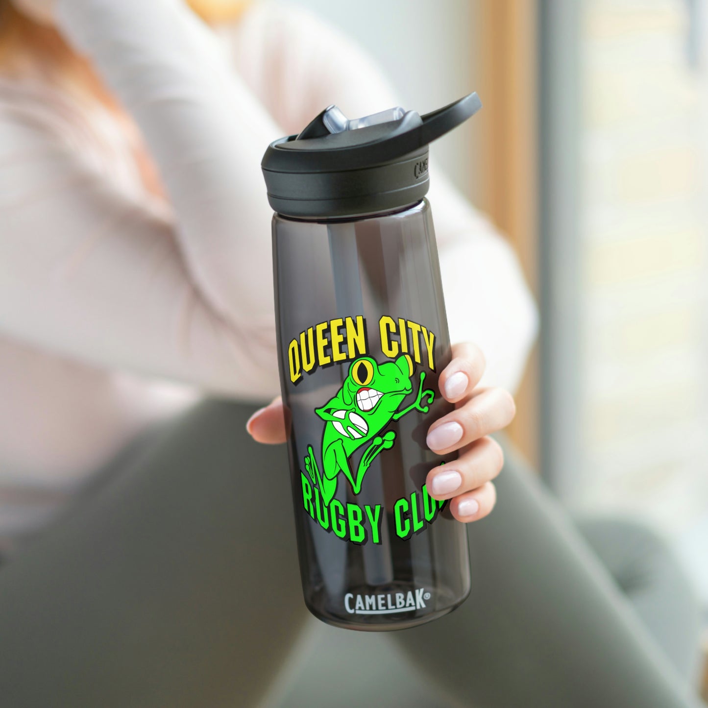 CamelBak Eddy® Water Bottle (2 sizes) | QCRFC Frogs Logo