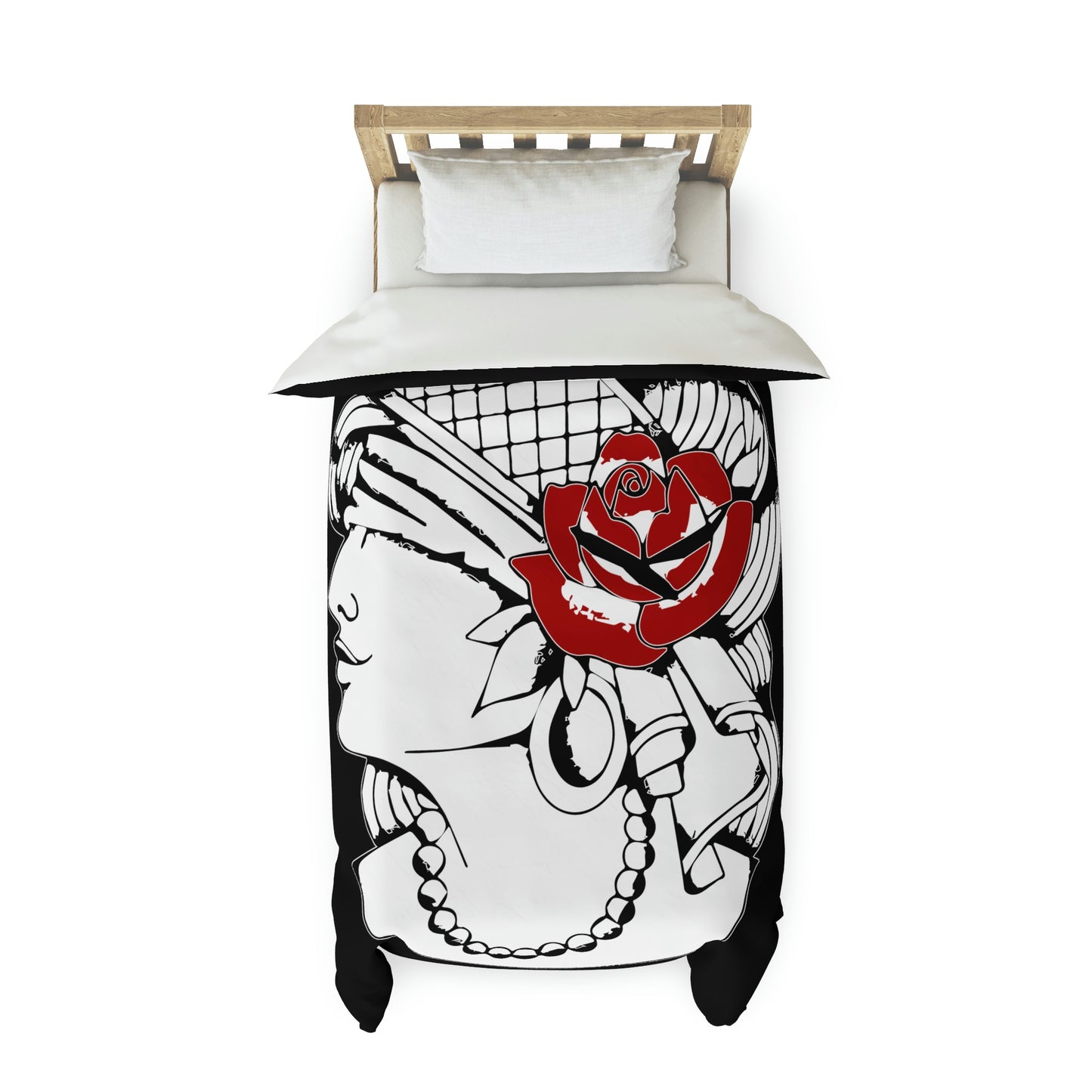 Duvet Cover | Gypsy's Red Rose Gypsy Lady (by @ryseart)