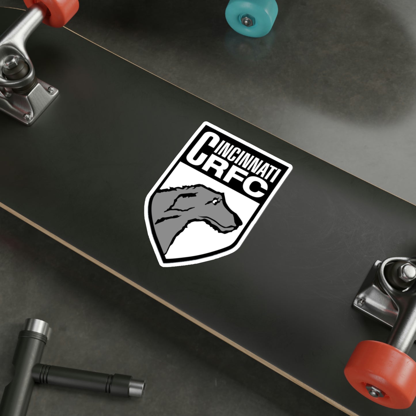 Die-Cut Sticker (2 Sizes) | CRFC Wolfhounds White Crest