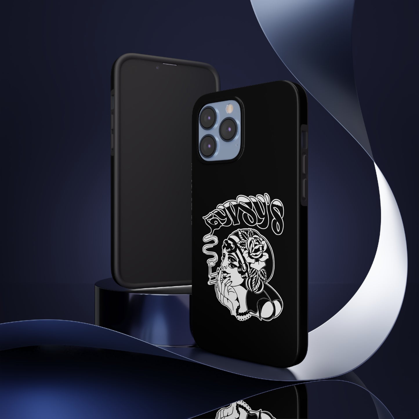 Black Tough Phone Cases | Gypsy's Double Gypsy Lady (by @ohbhave)