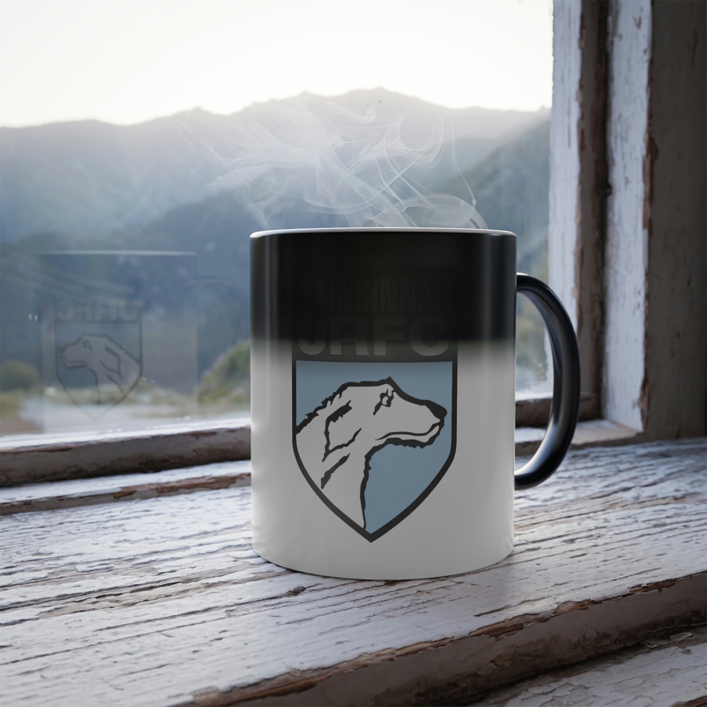 Color Morphing Mug (11oz) | CRFC Wolfhounds Blue Crest