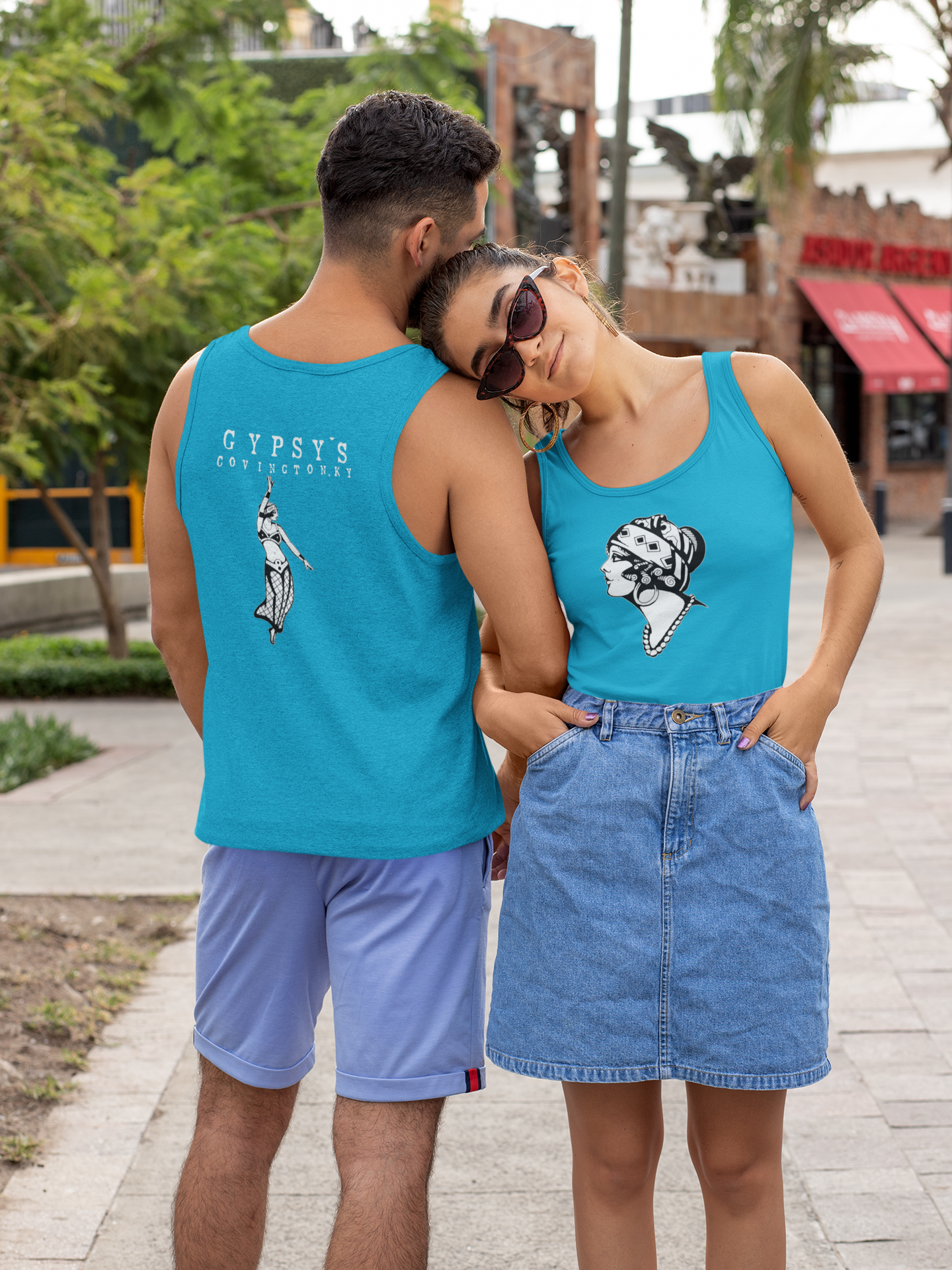 Unisex Jersey Tank | Gypsy's Dancing Gypsy Lady (by @tylerabnertattoo)