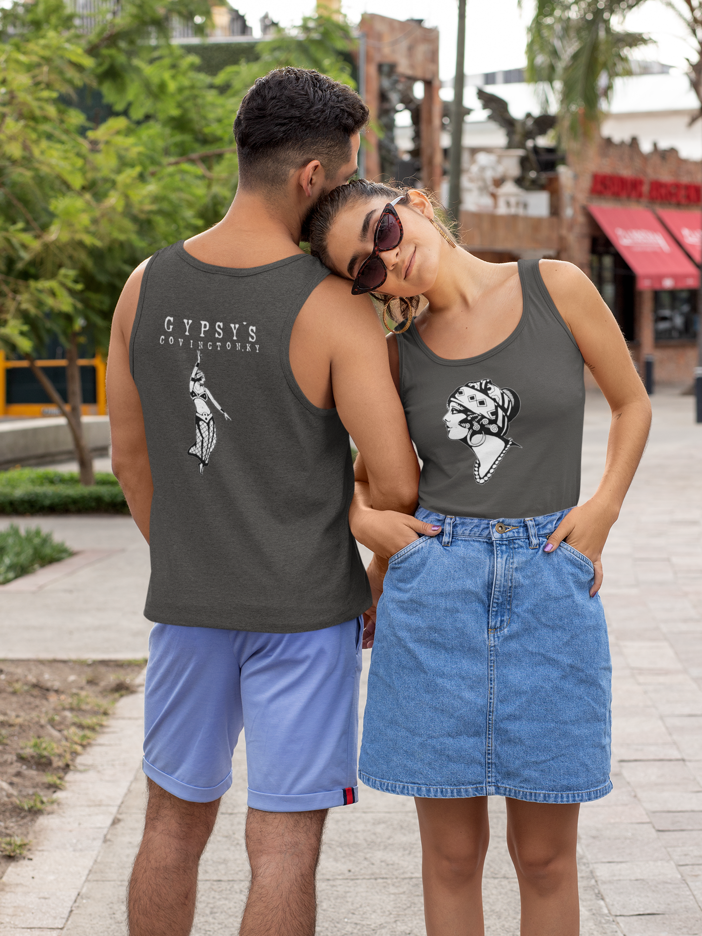 Unisex Jersey Tank | Gypsy's Dancing Gypsy Lady (by @tylerabnertattoo)