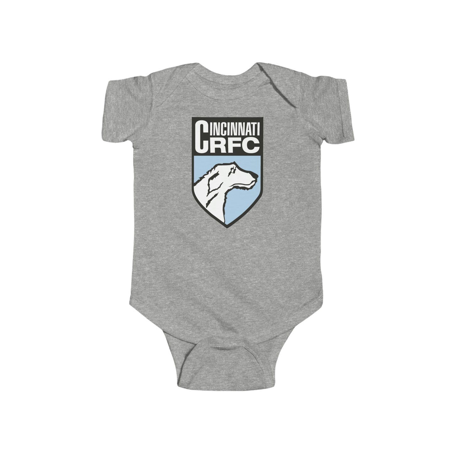 Infant Short Sleeve Onesie | CRFC Wolfhounds Blue Crest