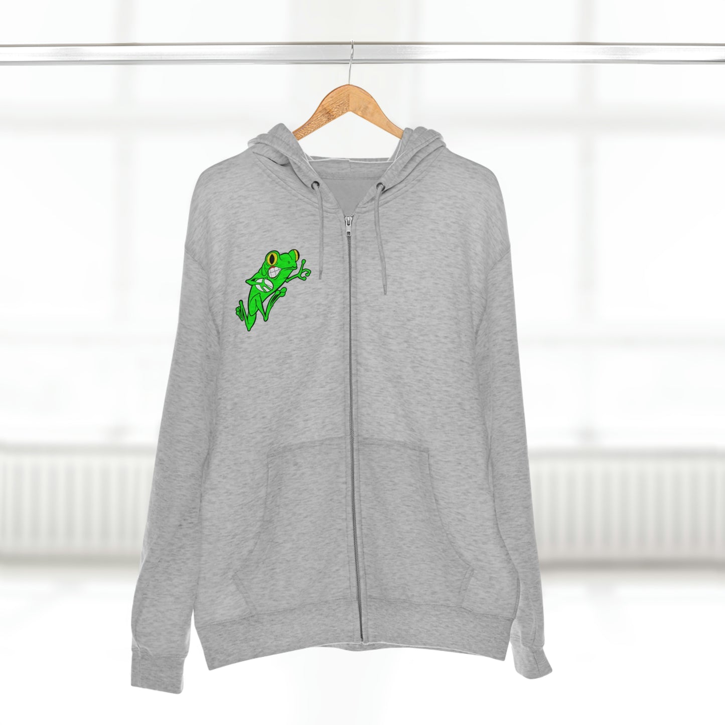 Unisex Premium Full Zip Hoodie | QCRFC Frogs Logo