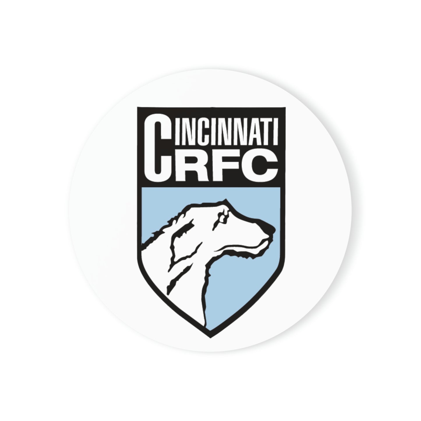 Cork Back Coaster (Circle or Square) | CRFC Wolfhounds Blue Crest