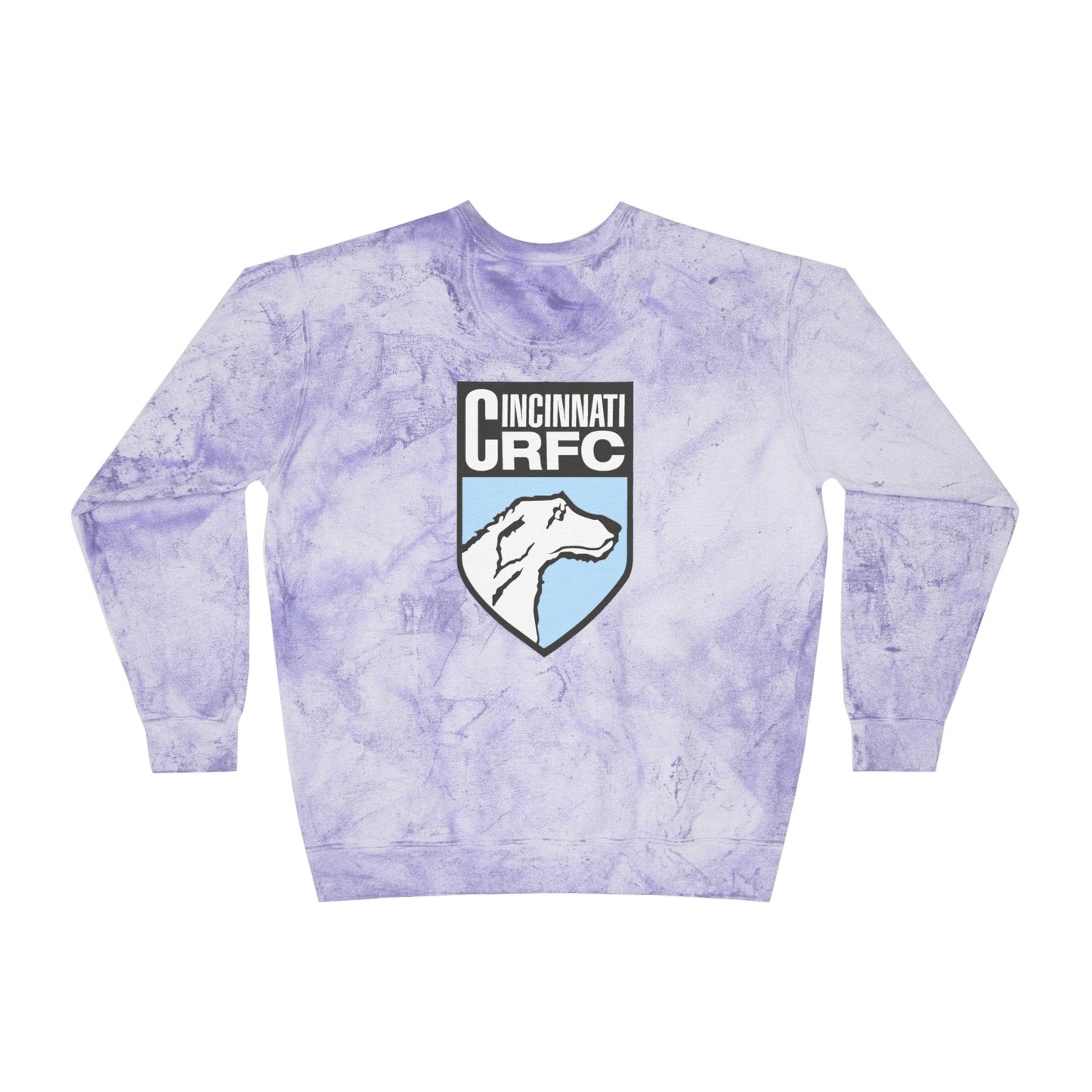 Unisex Color Blast Crewneck Sweatshirt | CRFC Wolfhounds Blue Crest