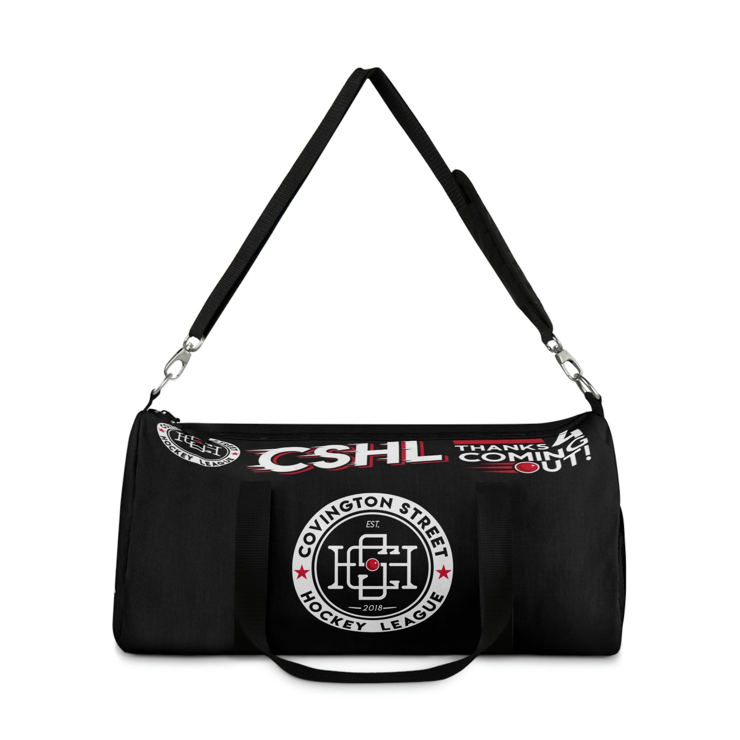 The CSHL Black "Send It!" Hockey Bag
