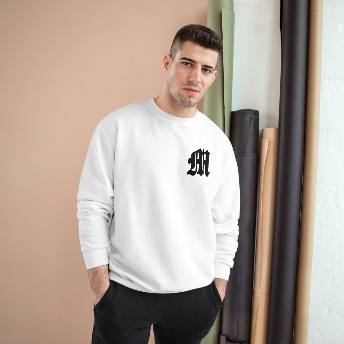 Unisex Champion Eco Crewneck Sweatshirt | Mothers Tattoo Double Panther Logo by Brendan Houston (IG: @ohbhave)