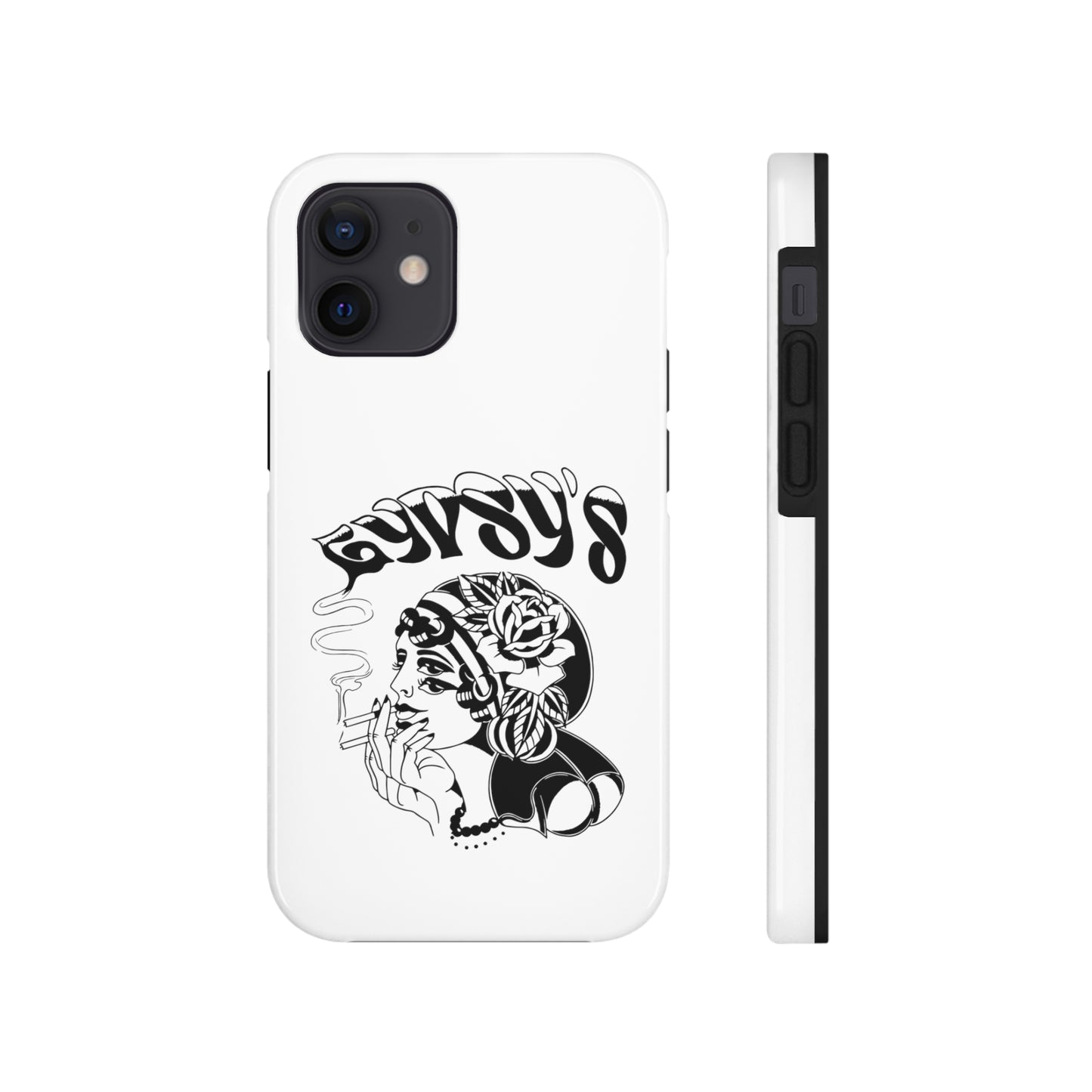 White Tough Phone Cases | Gypsy's Double Gypsy Lady (by @ohbhave)