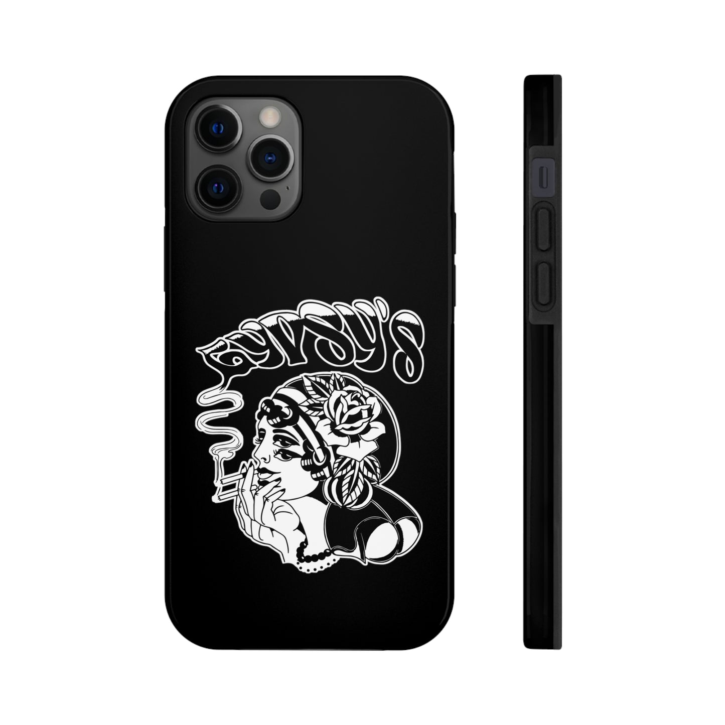 Black Tough Phone Cases | Gypsy's Double Gypsy Lady (by @ohbhave)