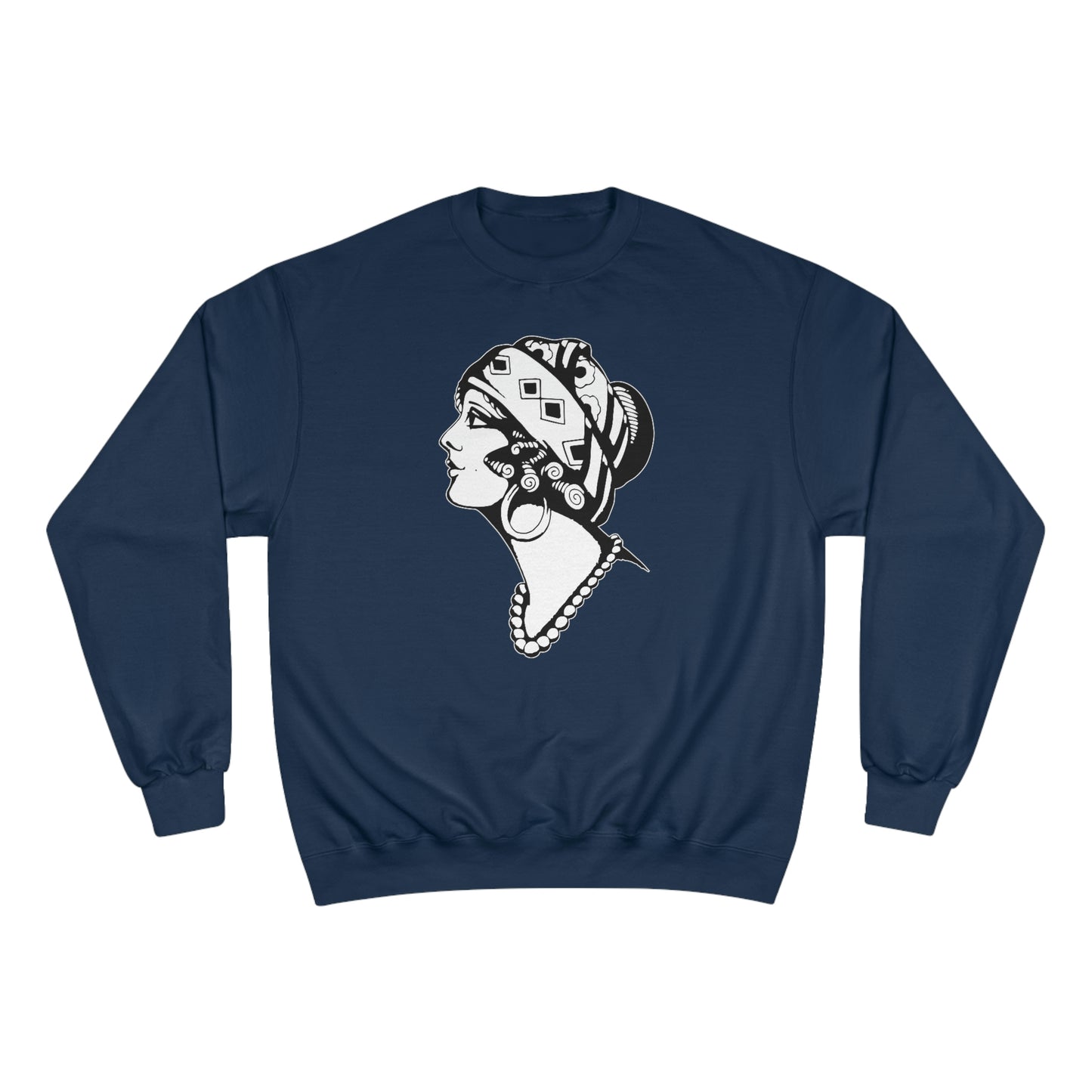 Unisex Champion Crewneck Sweatshirt | Gypsy's Dancing Gypsy Lady (by @tylerabnertattoo)