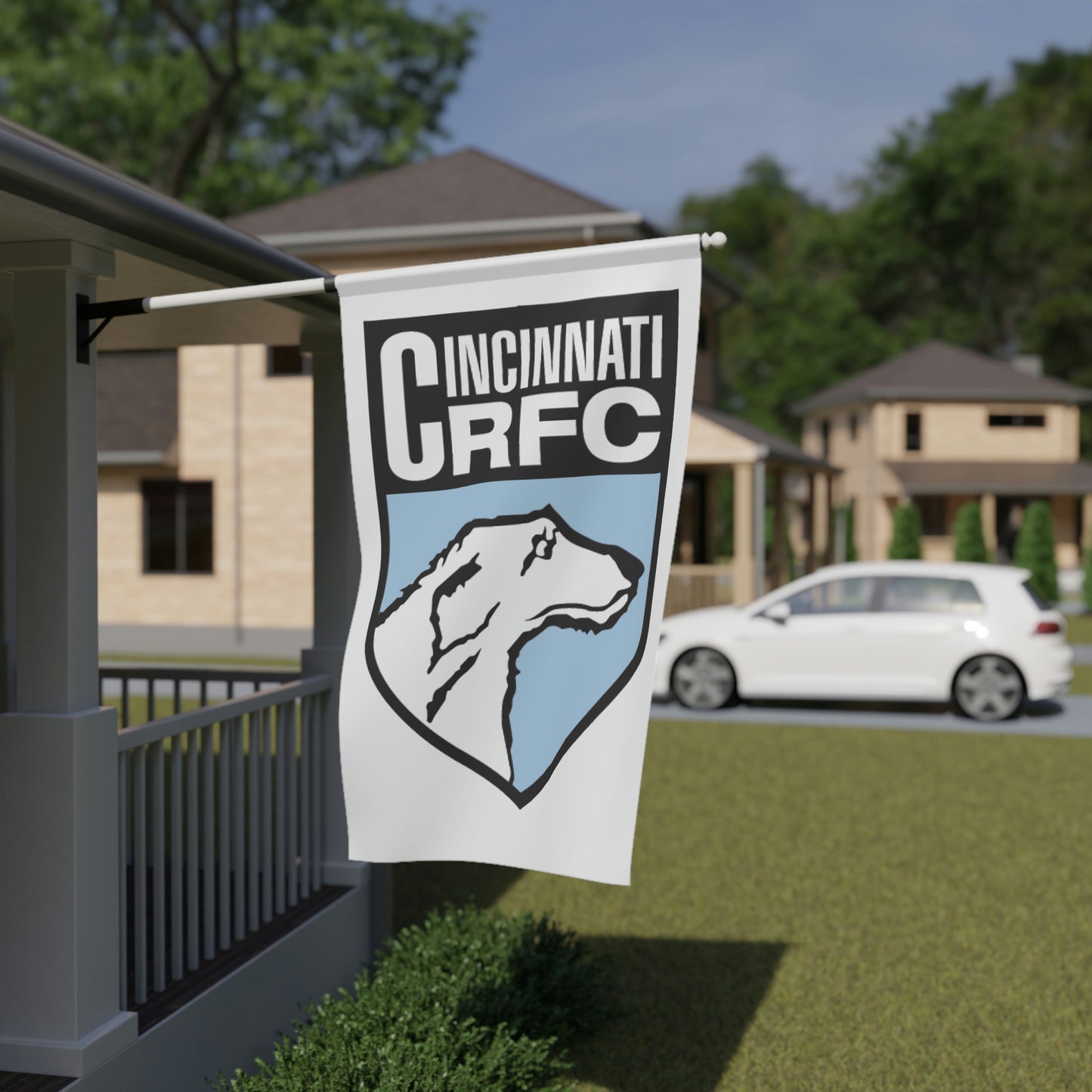Flag 3'x5' | CRFC Wolfhounds Blue Crest