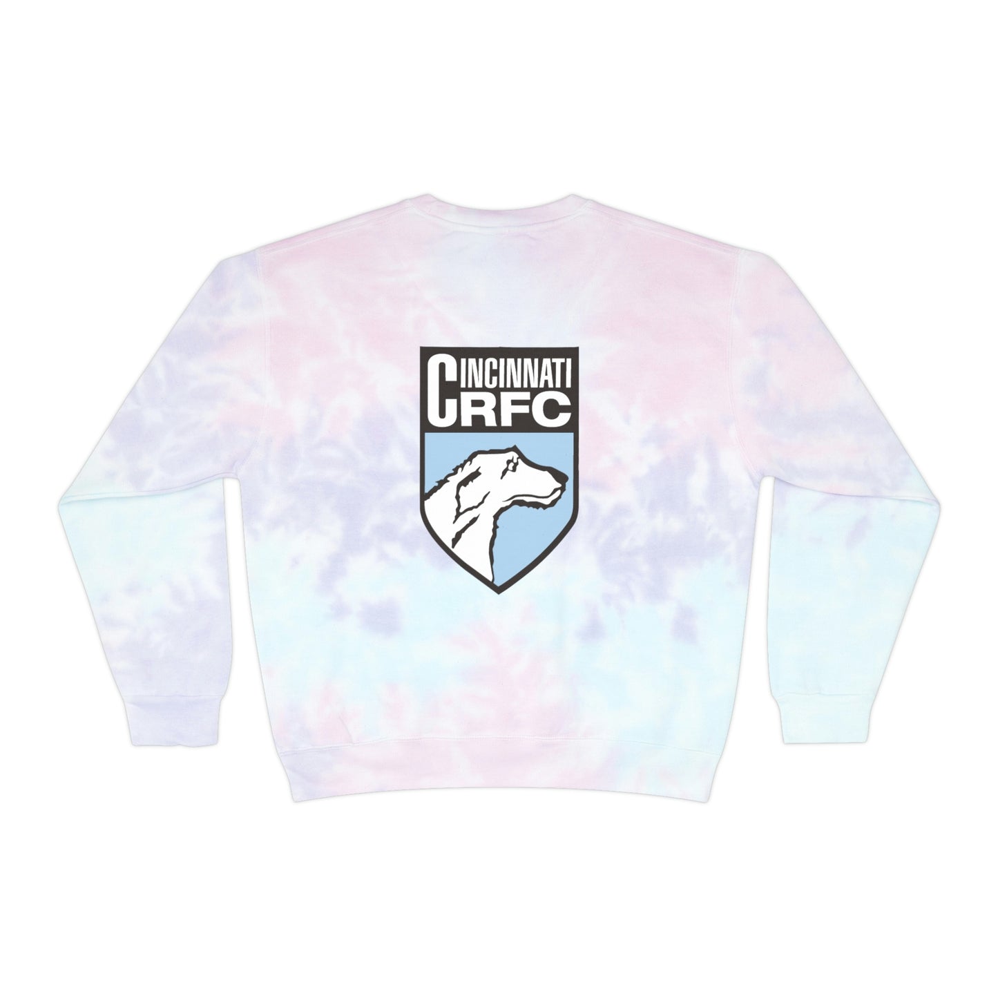 Unisex Tie-Dye Crewneck Sweatshirt | CRFC Wolfhounds Blue Crest