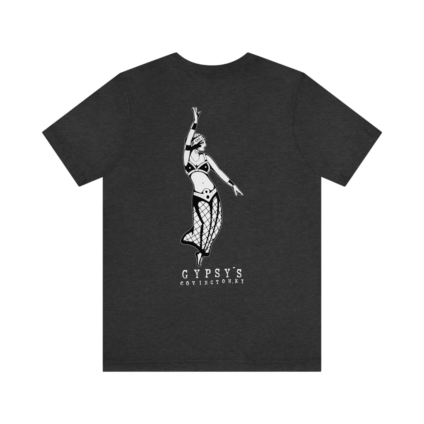 Unisex Jersey Short Sleeve Tee | Gypsy's Dancing Gypsy Lady (by @tylerabnertattoo)