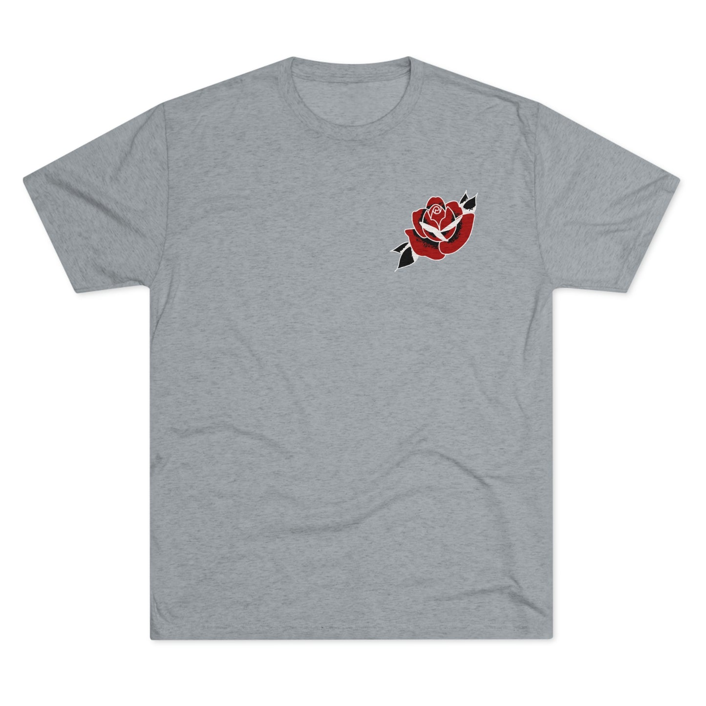Unisex Tri-Blend Crew Tee | Gypsy's Red Rose Gypsy Lady (by @ryseart)