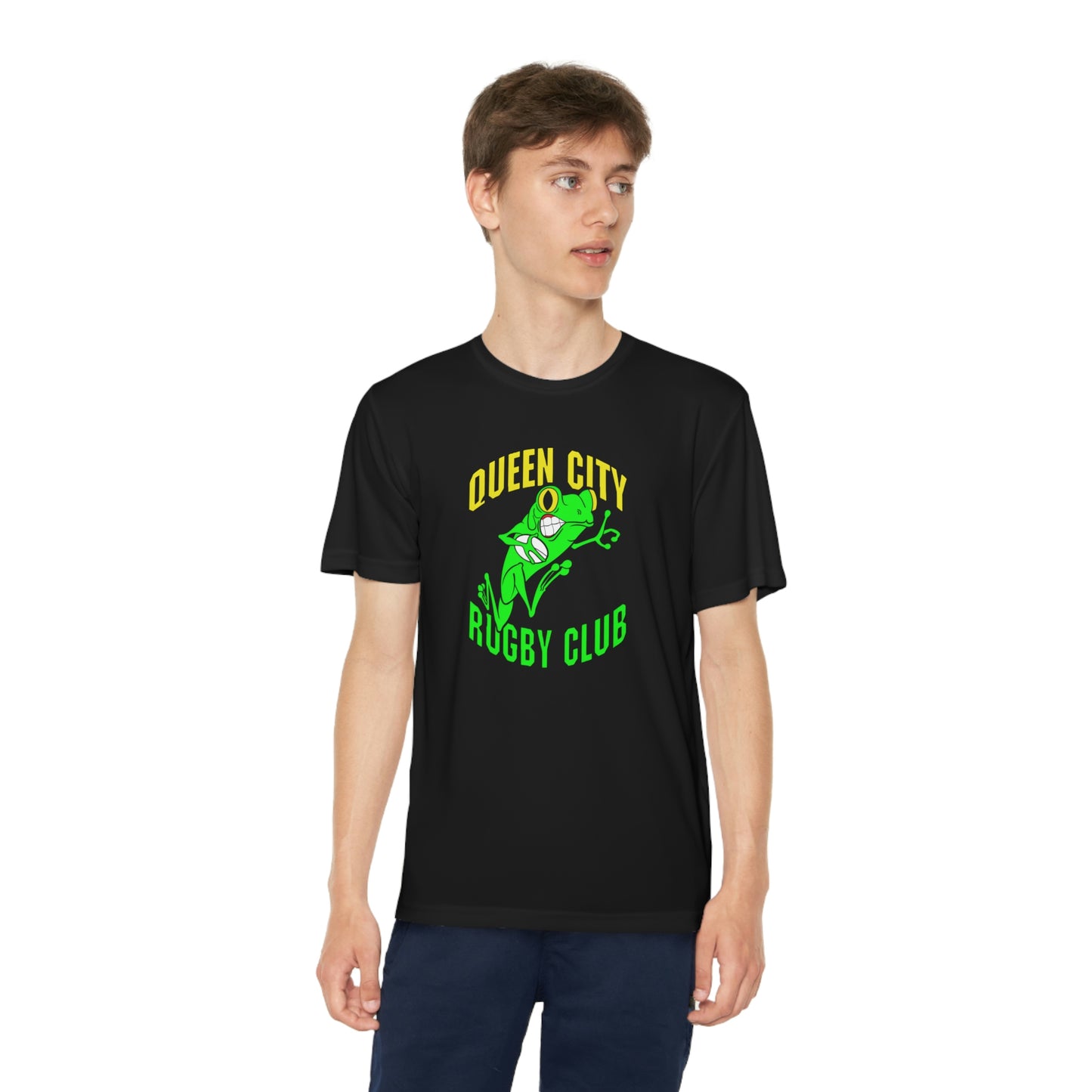 Youth Competitor Tee | QCRFC Frogs Logo
