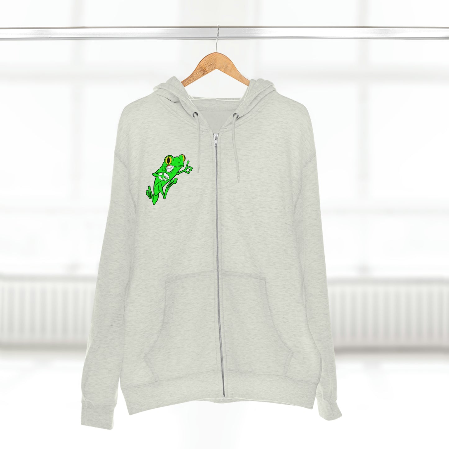 Unisex Premium Full Zip Hoodie | QCRFC Frogs Logo