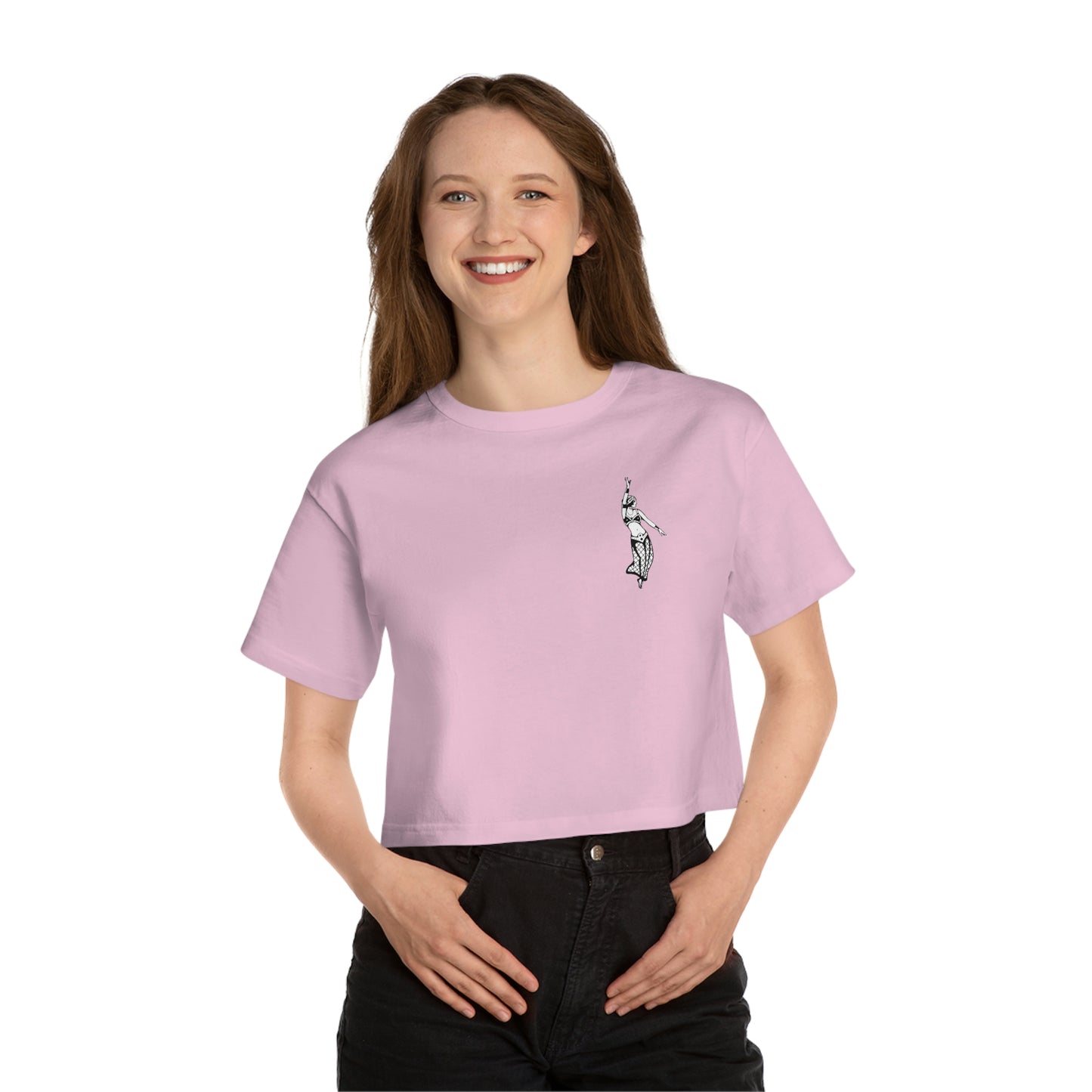 Champion Heritage Crop Top Tee | Gypsy's Dancing Gypsy Lady (by @tylerabnertattoo)