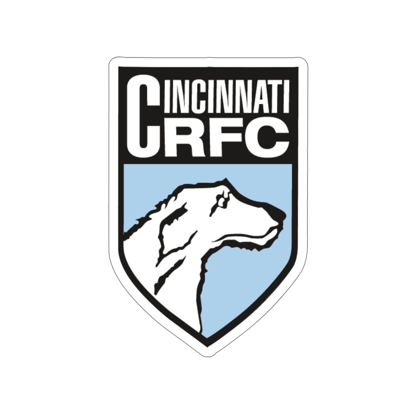 Die-Cut Sticker (2 Sizes) | CRFC Wolfhounds Blue Crest