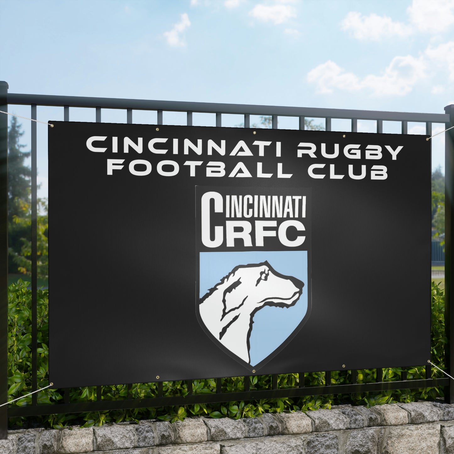 Matte Banner (3 Sizes) | CRFC Wolfhounds Blue Crest